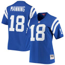 Camisa Peyton Manning Indianapolis Colts Feminina Mitchell & Ness Legacy Replica 1998 - Azul Royal