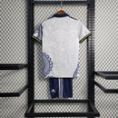 Conjunto Infantil Real Madrid Dragon Branca 2023 - Unissex