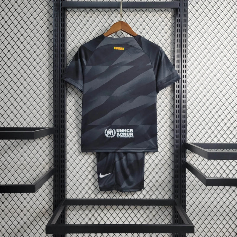 Conjunto Infantil Goleiro Barcelona 2023/24 - Unissex