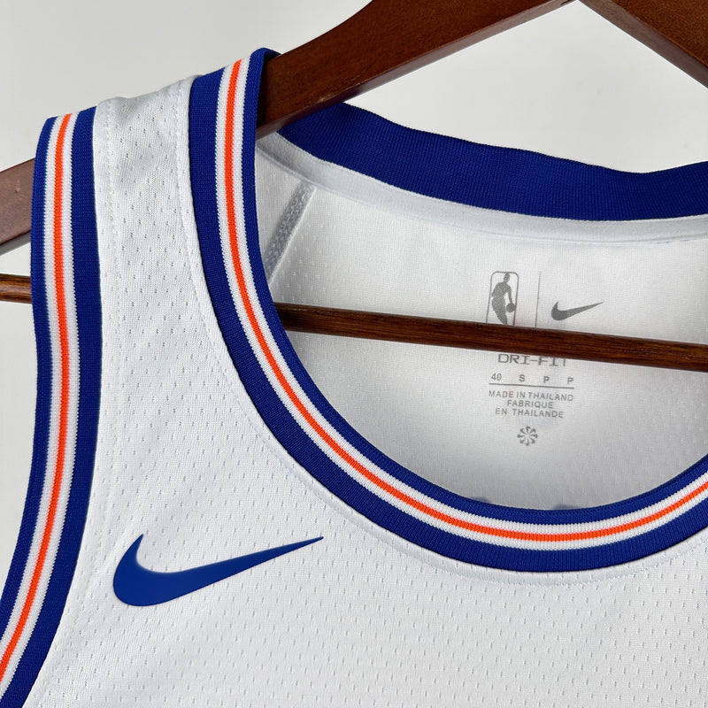 Regata New York Knicks Branca Swingman 2023/24 - Association Edition