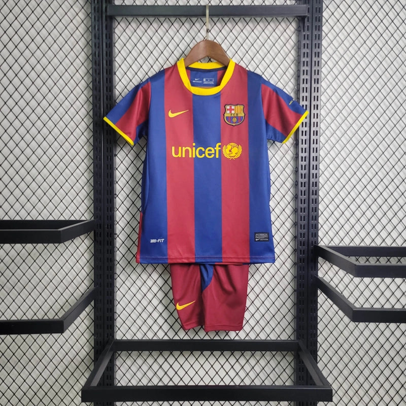Conjunto Infantil Barcelona Retrô 2010/11 - Unissex