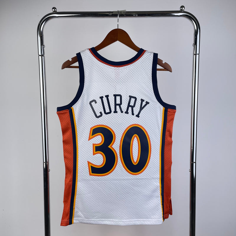 Regata Golden State Warriors Stephen Curry Branca 2009/10 - Hardwood Classics