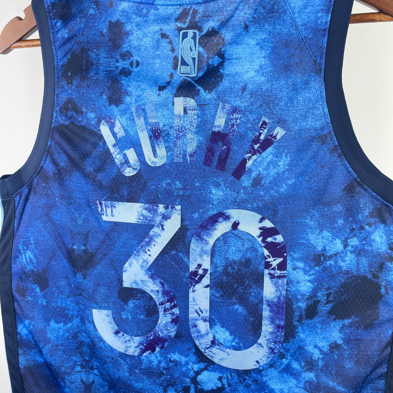 Regata Golden State Warriors Stephen Curry Azul Swingman - Select Series