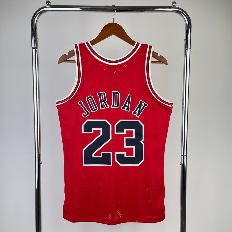 Regata Chicago Bulls Michael Jordan Vermelha 1997/98 - Hardwood Classics