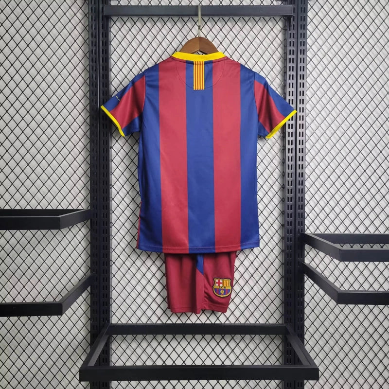 Conjunto Infantil Barcelona Retrô 2010/11 - Unissex