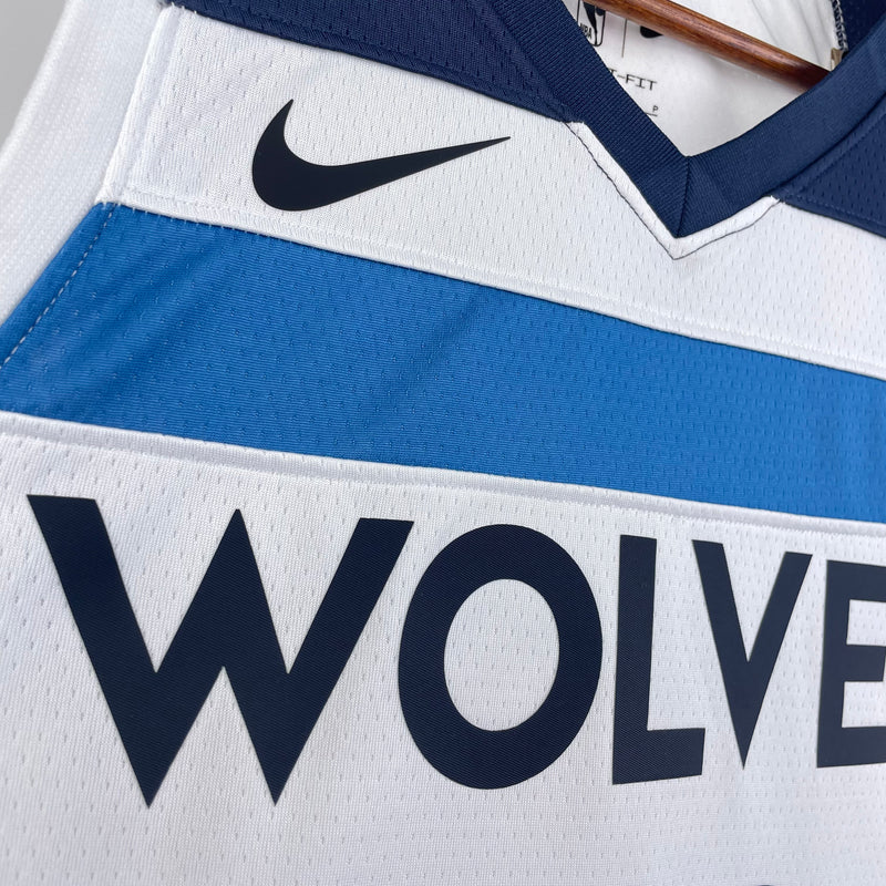 Regata Minnesota Timberwolves Branca Swingman - Association Edition