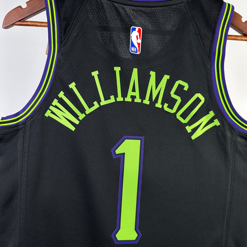 Regata New Orleans Pelicans Preto Swingman - City Edition
