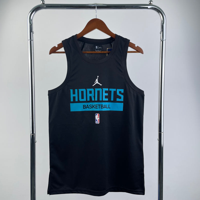 Camisas Treino Charlotte Hornets Dri-fit Preta