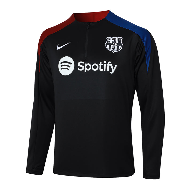 Agasalho Treino Barcelona Preto 2024/25 - Masculino