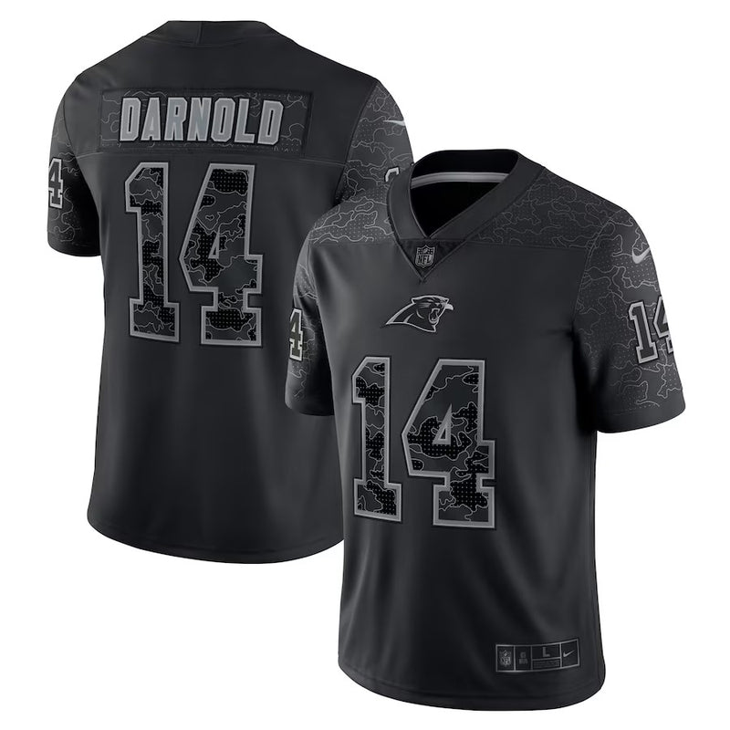 Camisa Carolina Panthers Nike Retired Player RFLCTV Limited - Preta