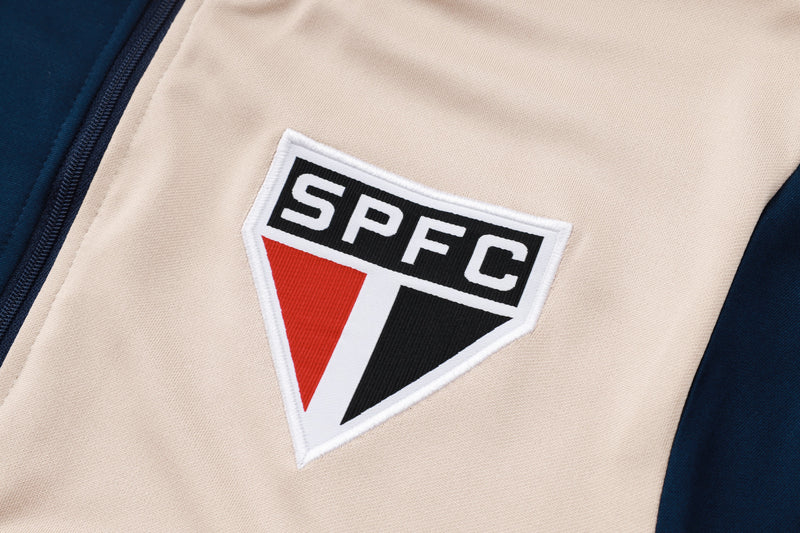 Agasalho São Paulo FC Comissão Técnica Bege 2024/25 - Masculino