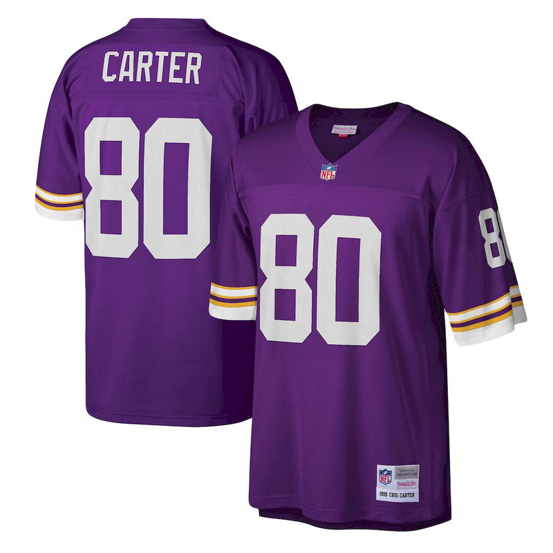 Camisa Cris Carter Minnesota Vikings Mitchell & Ness Legacy Replica - Roxa