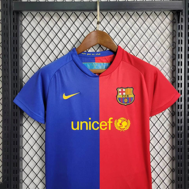 Conjunto Infantil Barcelona Retrô 2008/09 - Unissex