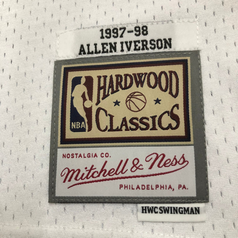 Regata Philadelphia 76ers Branca Allen Iverson 2001/02 - Hardwood Classics