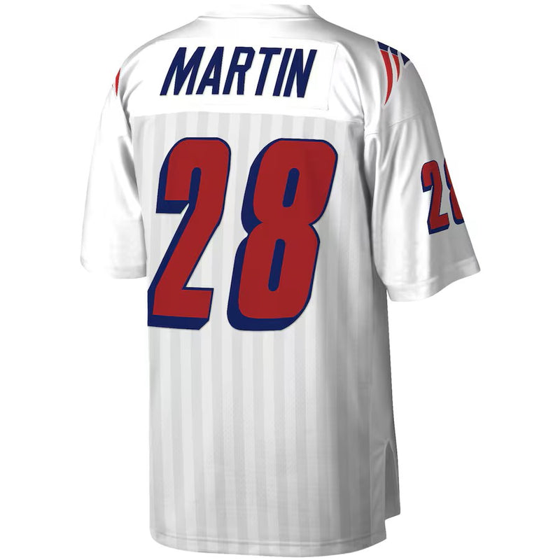 Camisa Curtis Martin New England Patriots Mitchell & Ness Legacy Replica - Branca