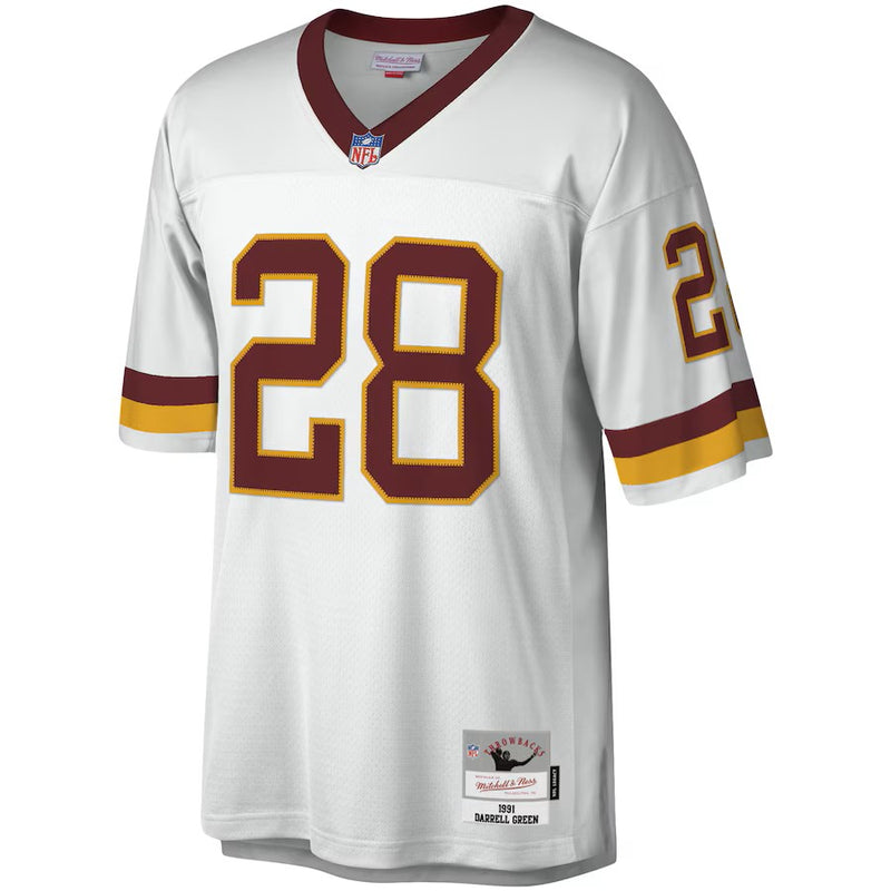 Camisa Darrell Green Washington Football Team Mitchell & Ness Legacy Replica 1991 - Branca
