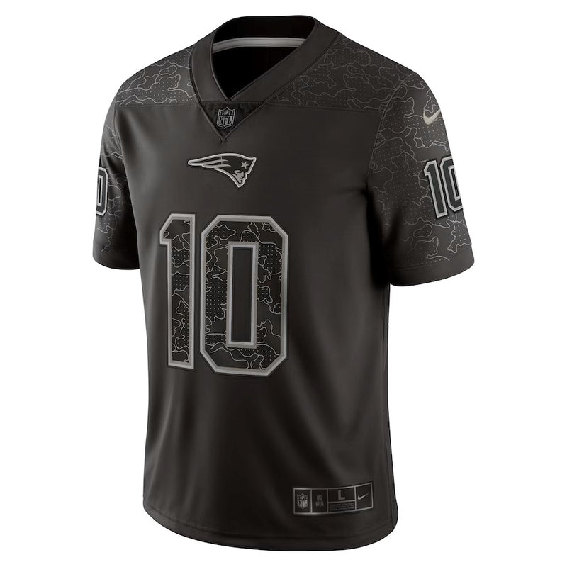 Camisa Mac Jones New England Patriots RFLCTV Limited - Preta