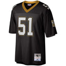 Camisa Sam Mills New Orleans Saints Mitchell & Ness Legacy Replica - Preta