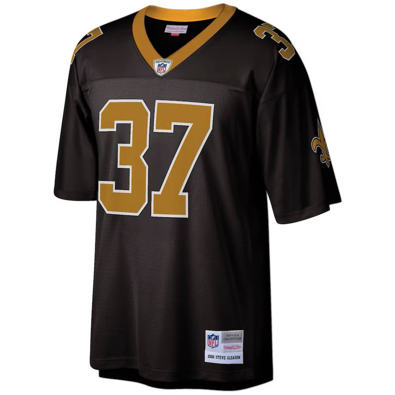 Camisa Steve Gleason New Orleans Saints Mitchell & Ness Legacy Replica - Preta