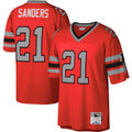 Camisa Deion Sanders Atlanta Falcons Mitchell & Ness Legacy Replica - Laranja/Branca/Preta
