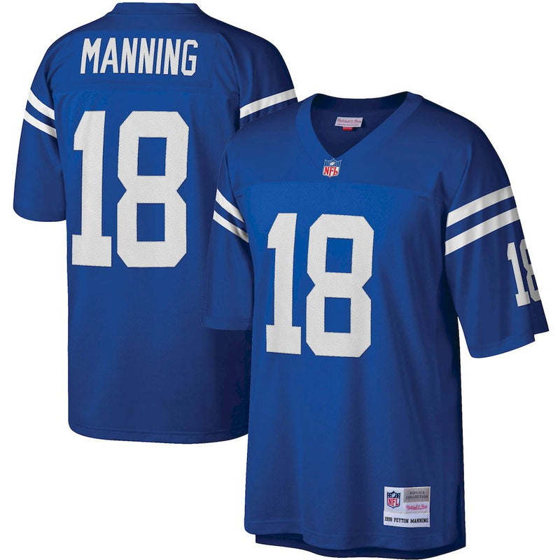 Camisa Peyton Manning Indianapolis Colts Mitchell & Ness Legacy Replica - Azul Royal