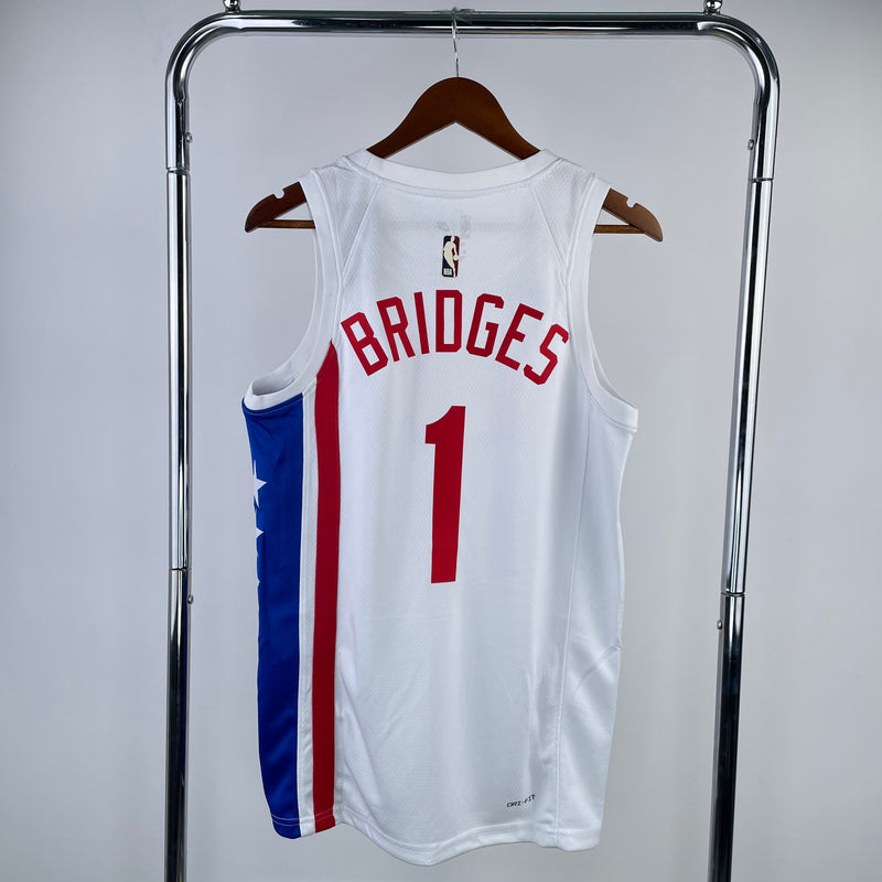 Regata Brooklyn Nets Branca 2022/23 Swingman - Classic Edition