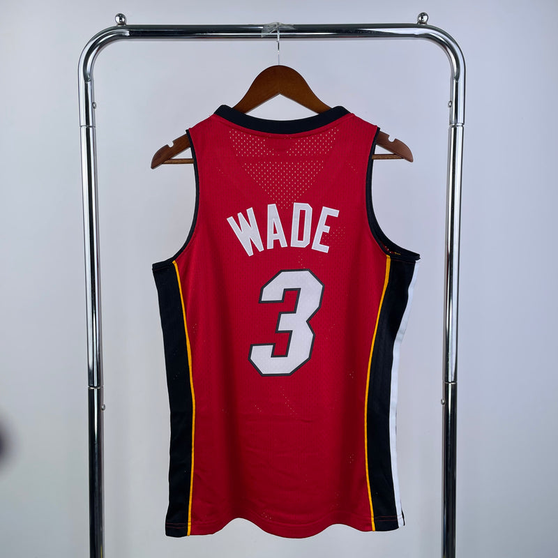 Regata Miami Heat Dwyane Wade Vermelha 2005/06 - Hardwood Classics
