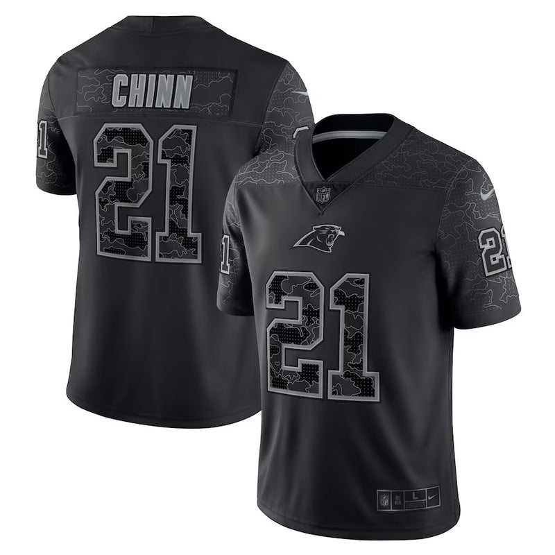 Camisa Carolina Panthers Nike Retired Player RFLCTV Limited - Preta