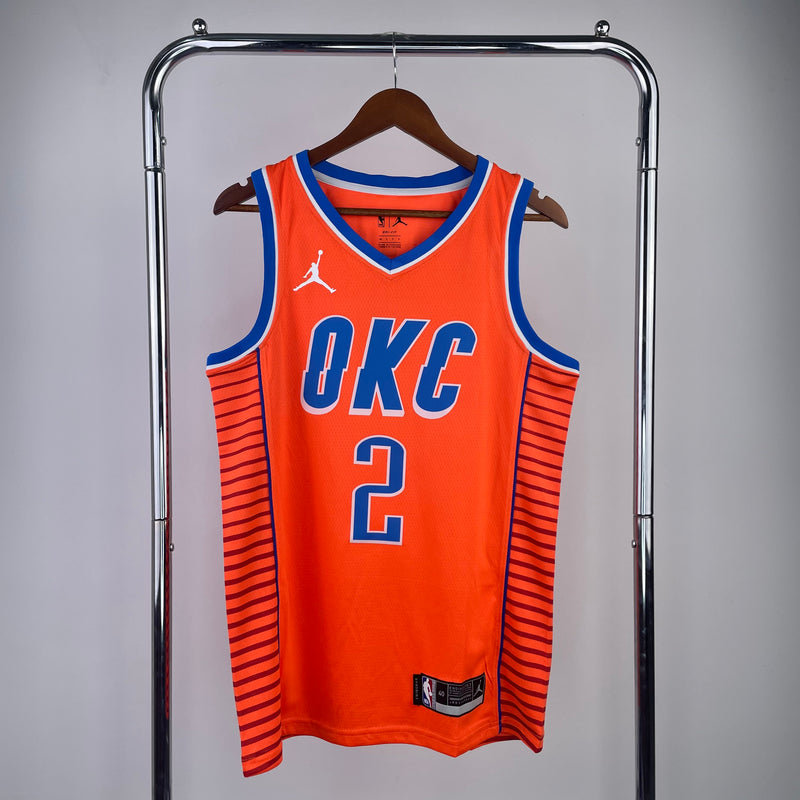Regata Oklahoma City Thunder Laranja Swingman 2022/23 - Statement Edition