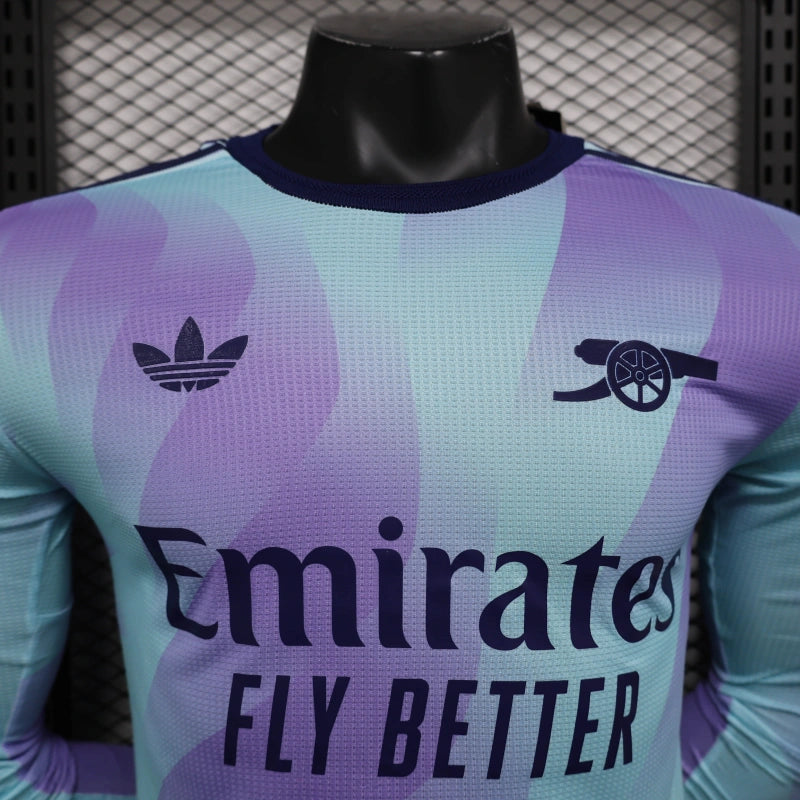 Camisa 3 Arsenal 2024/25 Manga longa Jogador - Masculina