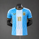 Camisa Especial da Argentina 2026/2027 Jogador - Edição de Despedida do Lionel Messi (Sol de Mayo)