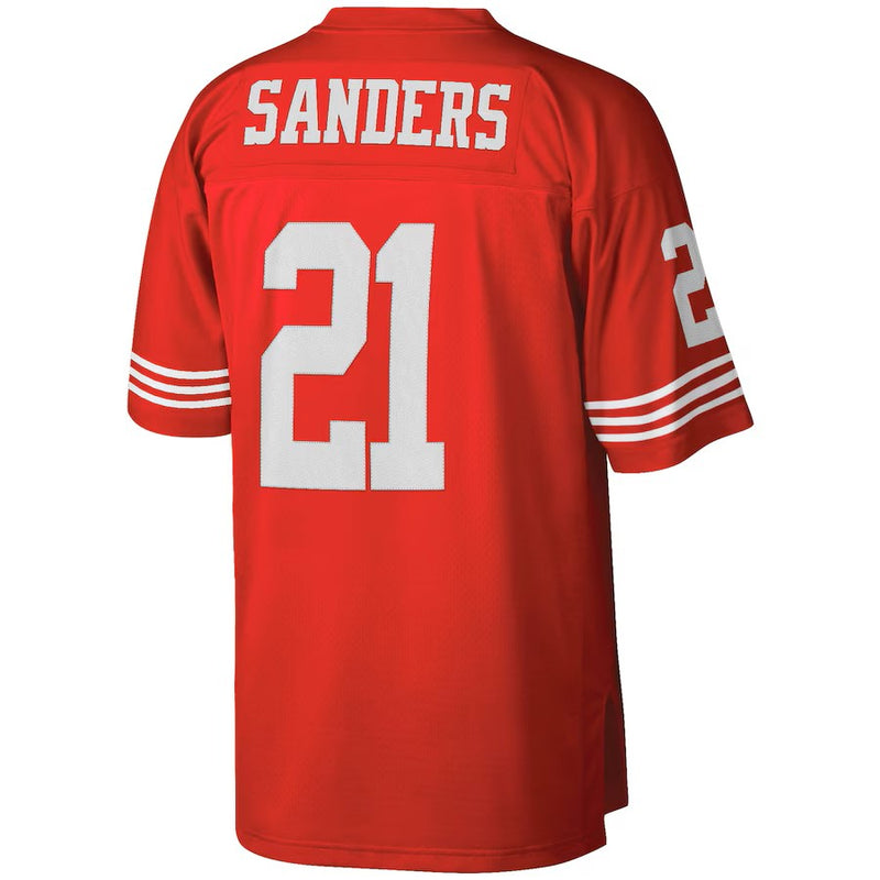 Camisa Deion Sanders San Francisco 49ers Mitchell & Ness Legacy Replica - Vermelho  Scarlet 1994