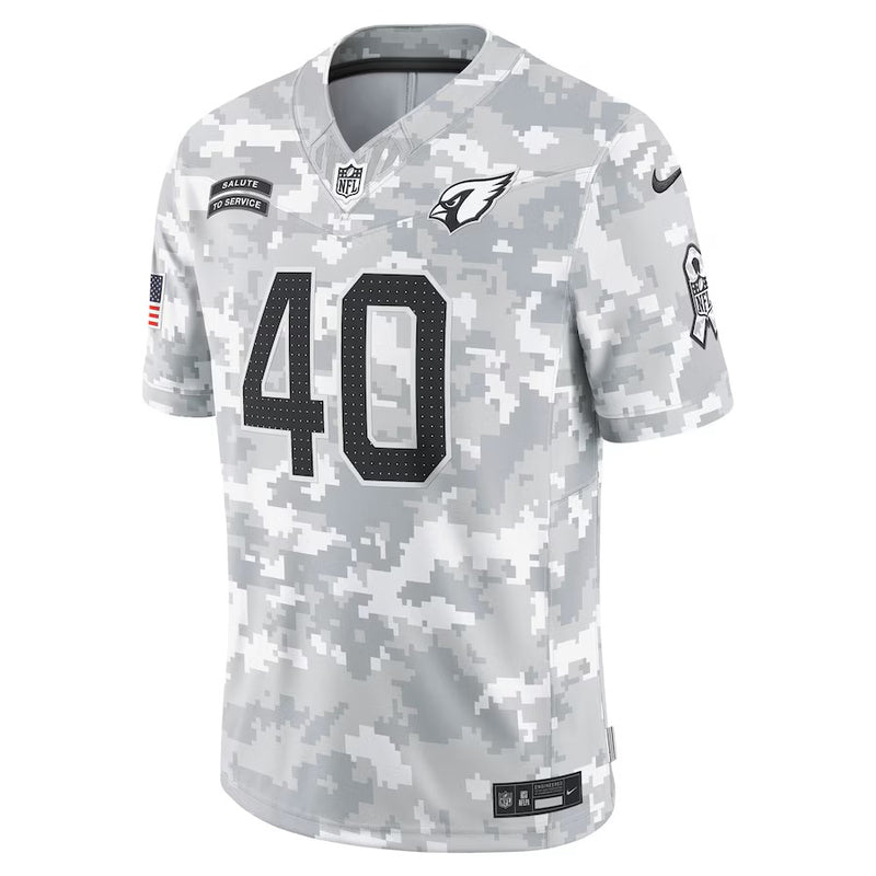 Camisa Pat Tillman Arizona Cardinals Nike Salute to Service Retired Player Limited 2024- Arctic Camo