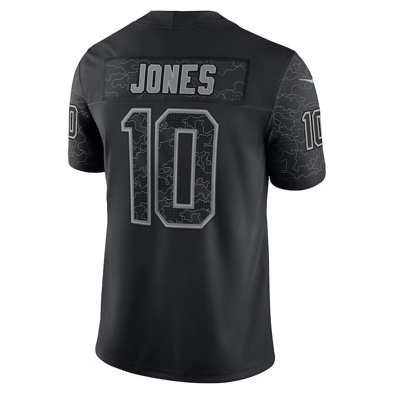 Camisa Mac Jones New England Patriots RFLCTV Limited - Preta