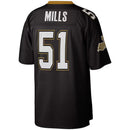 Camisa Sam Mills New Orleans Saints Mitchell & Ness Legacy Replica - Preta