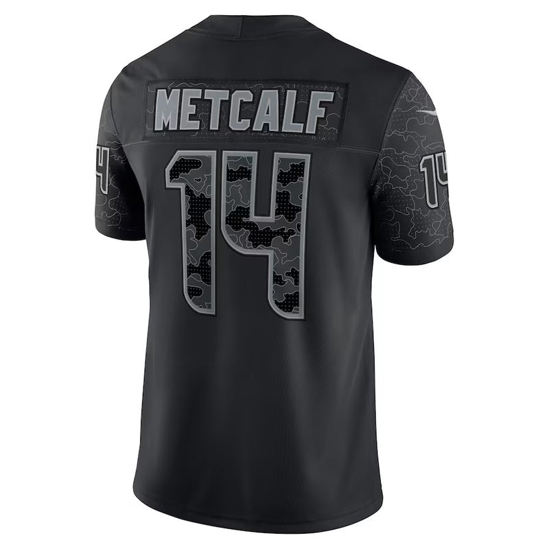 Camisa DK Metcalf Seattle Seahawks Nike RFLCTV Limited - Preta