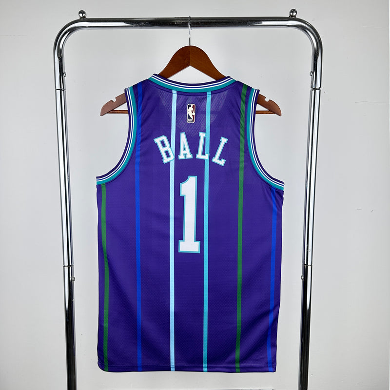 Regata Charlotte Hornets Roxa 2019/20 - Hardwood Classics