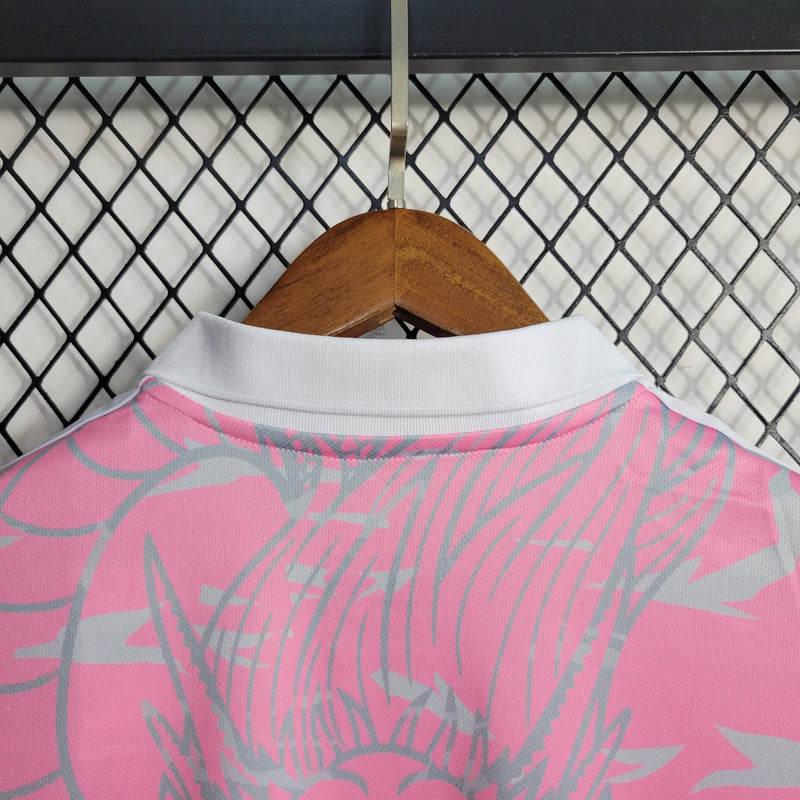 Camisa Real Madrid Dragon Pink 2023 Torcedor - Masculina