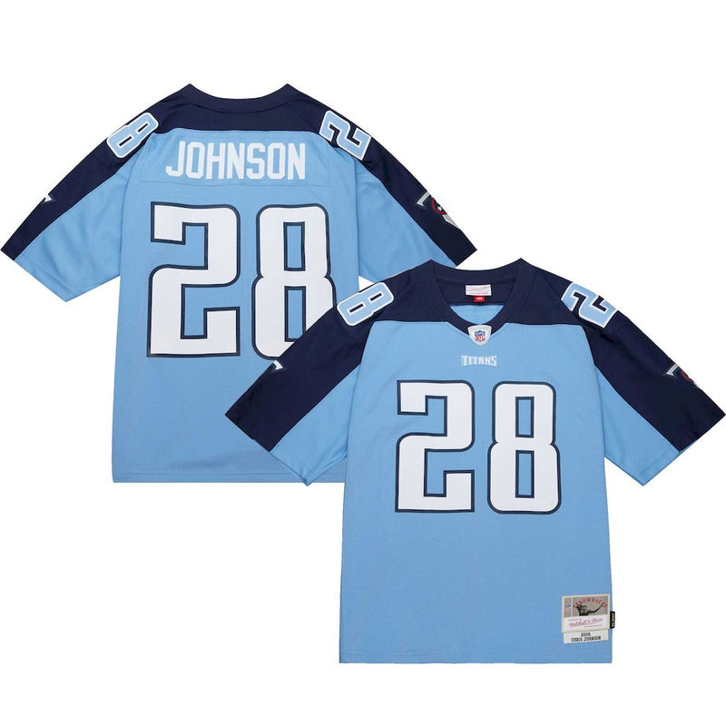 Camisa Chris Johnson Tennessee Titans Mitchell & Ness Legacy Replica - Azul Claro