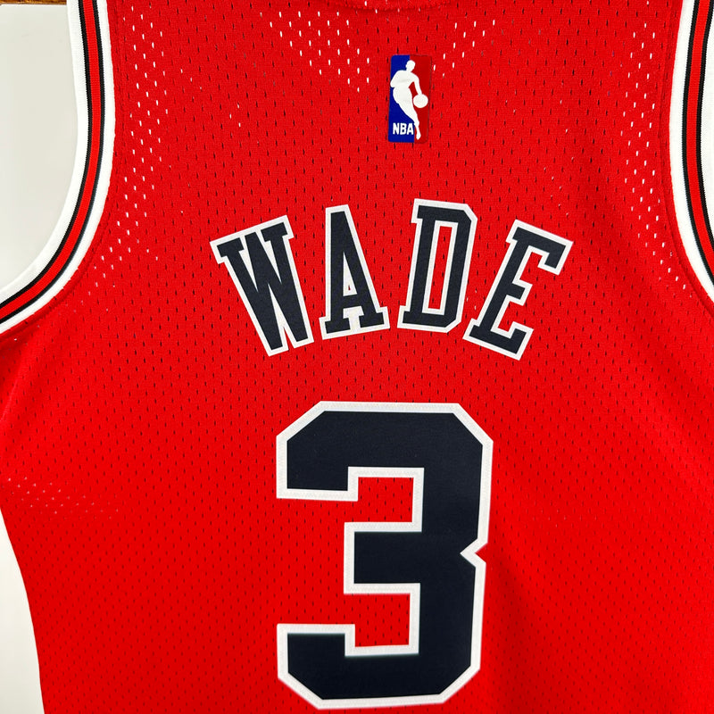 Regata Chicago Bulls Dwyane Wade Vermelha 2016/17 - Hardwood Classics