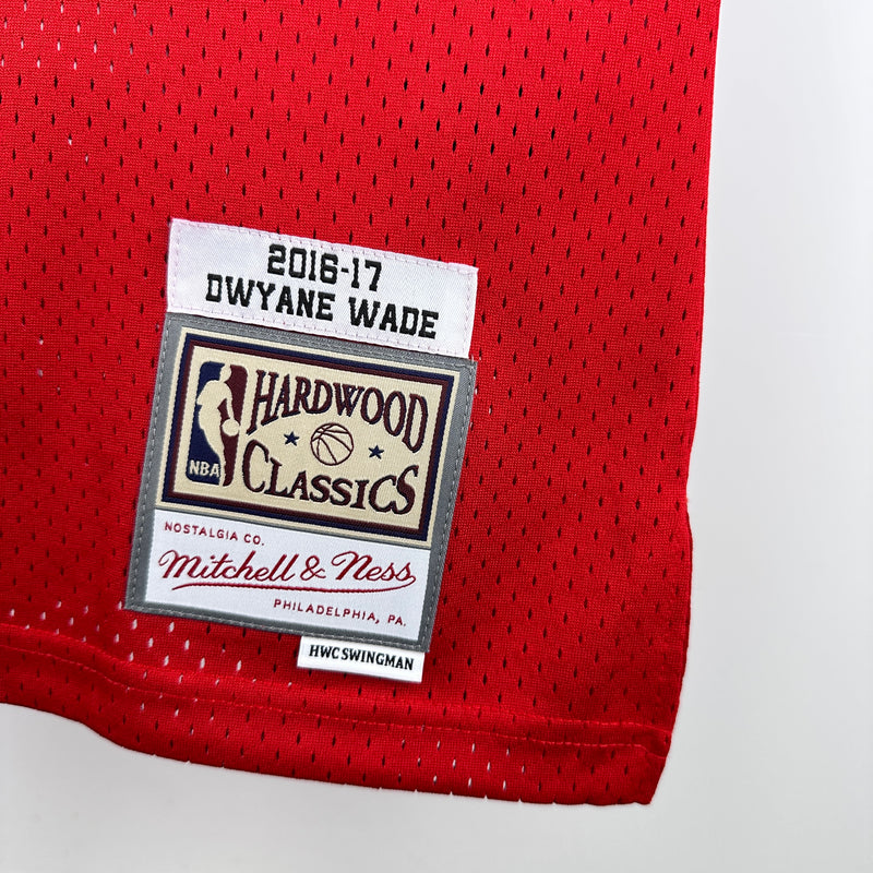 Regata Chicago Bulls Dwyane Wade Vermelha 2016/17 - Hardwood Classics