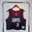 Cropped Feminino Philadelphia 76ers -Allen Iverson 3
