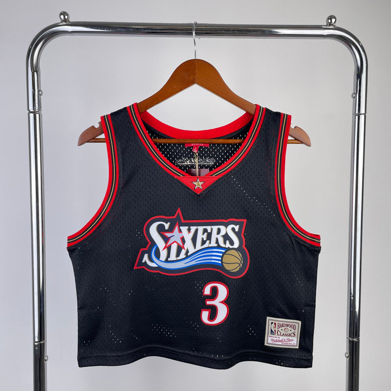 Cropped Feminino Philadelphia 76ers -Allen Iverson 3