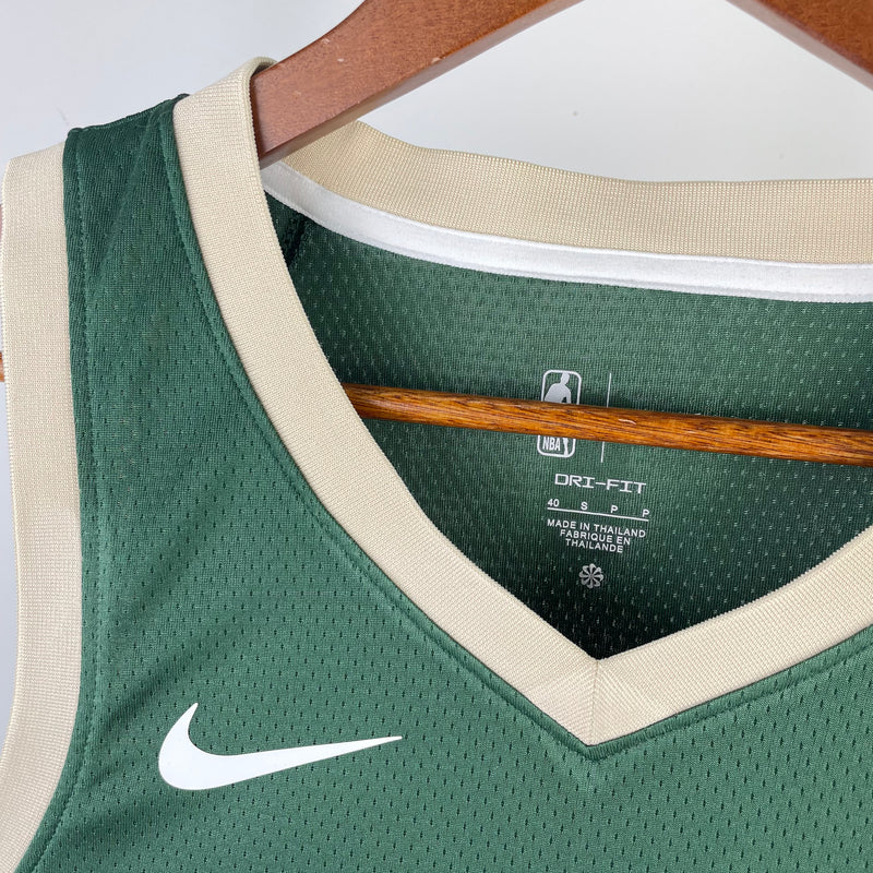 Regata Milwaukee Bucks Verde Swingman 2021/22 - Icon Edition