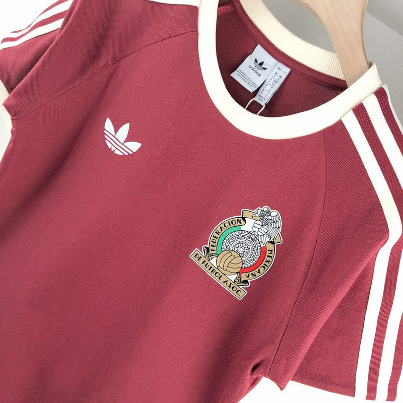 Camiseta Adicolor Classics 3 Linhas México 2024 - Vermelha