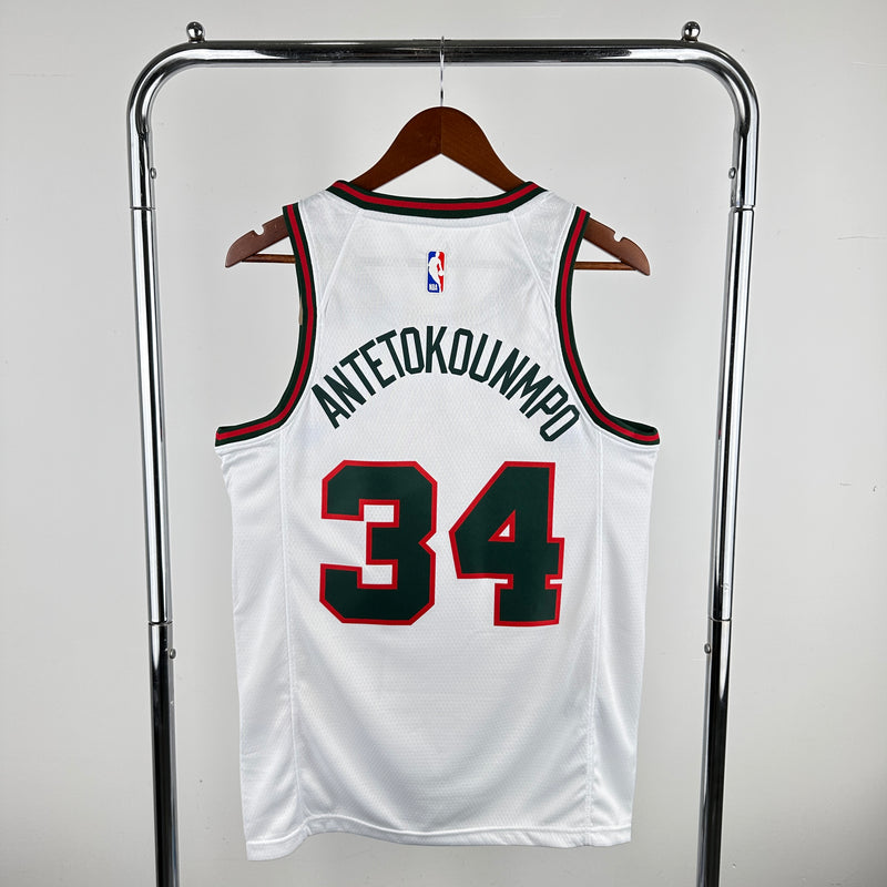 Regata Milwaukee Bucks Branca Swingman 2017/18 - Classic Edition