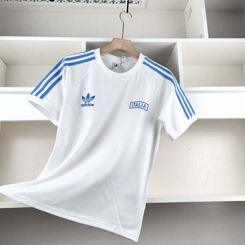 Camiseta Adicolor Classics 3 Linhas Itália 2024 - Branca