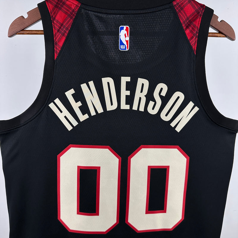 Regata Portland Trail Blazers Preta Swingman 2023/24 - City Edition
