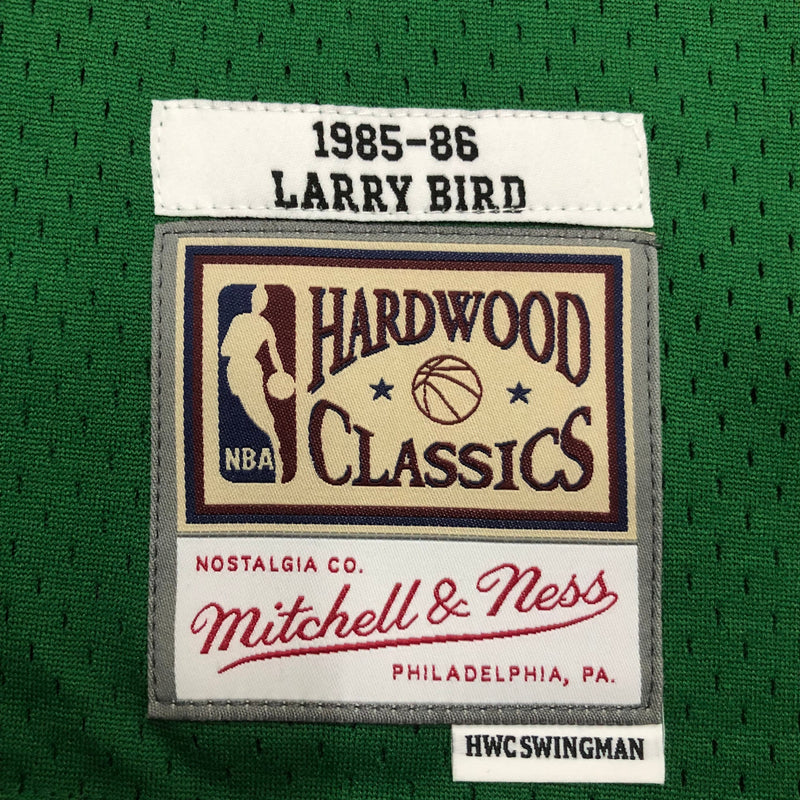 Regata Boston Celtics Larry Bird Verde 1985/86 - Hardwood Classics