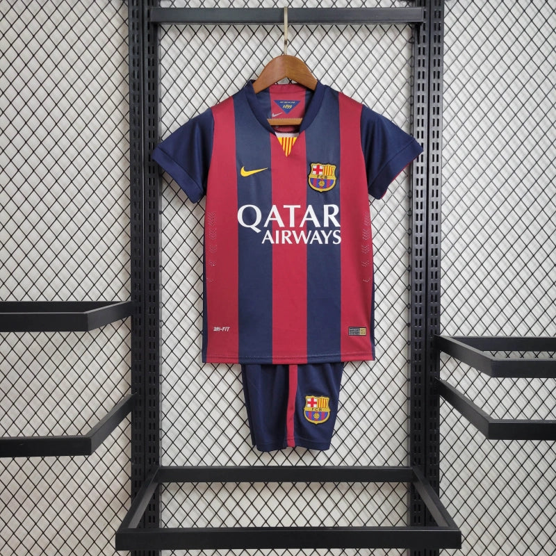 Conjunto Infantil Barcelona Retrô 2014/15 - Unissex